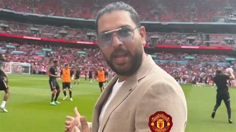 Yuvraj Singh Attends Manchester City vs Manchester United FA Cup 2022-23 Final At Wembley ...