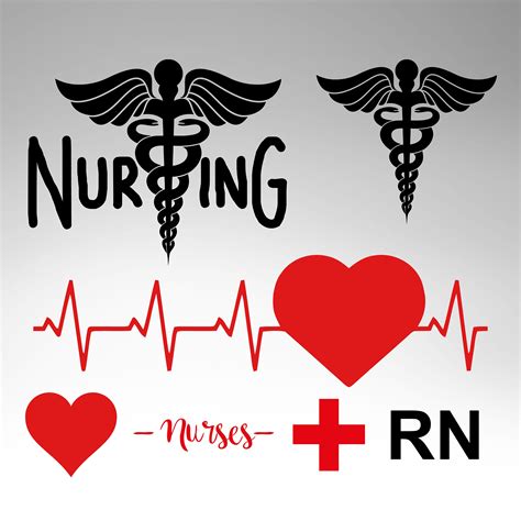 Nursing Logos svg dxf eps png Pdf Download Cut File