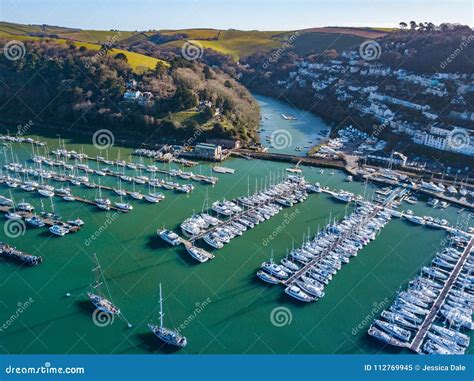 An Aerial View of Dartmouth in Devon, UK Stock Image - Image of high, river: 112769945