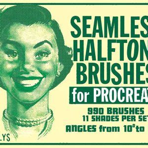 Procreate Seamless Halftone Brush Free download - Procreate brushes