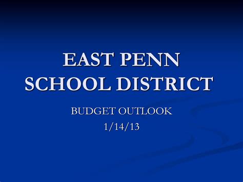 EAST PENN SCHOOL DISTRICT - ppt download