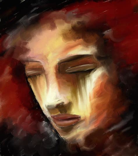 Abstract Sad Woman Painting / Features new paintings and many classics.