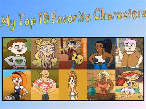 My Top 10 Favorite Total Drama Odyssey Characters by Nicolefrancesca on DeviantArt