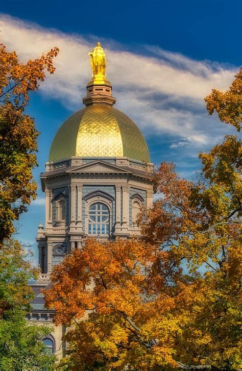 The Golden Dome Of Notre Dame University Photograph by Mountain Dreams ...