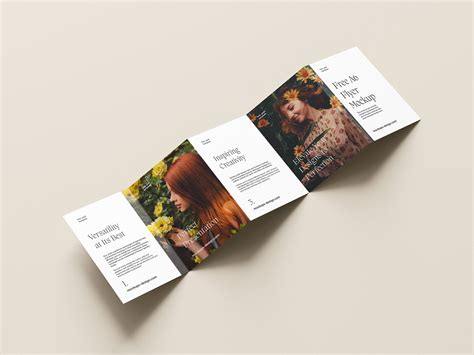 5 A6 Five Fold Flyer Mockups in Varied Sights Free Download | Resource Boy