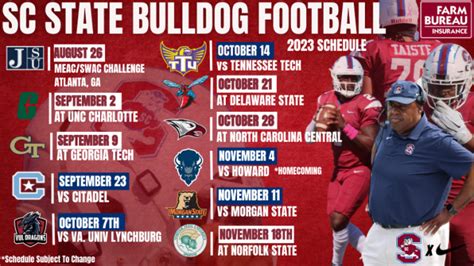 South Carolina State Releases Its 2023 Football Schedule