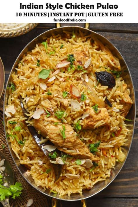 Chicken Pulao (Instant Pot & Gluten-Free) - Fun FOOD Frolic