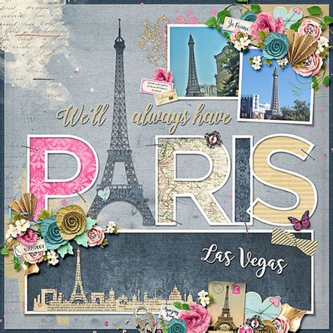 We Will Always Have Paris Las Vegas - Scrapbook.com | Paris las vegas, Travel scrapbook pages ...