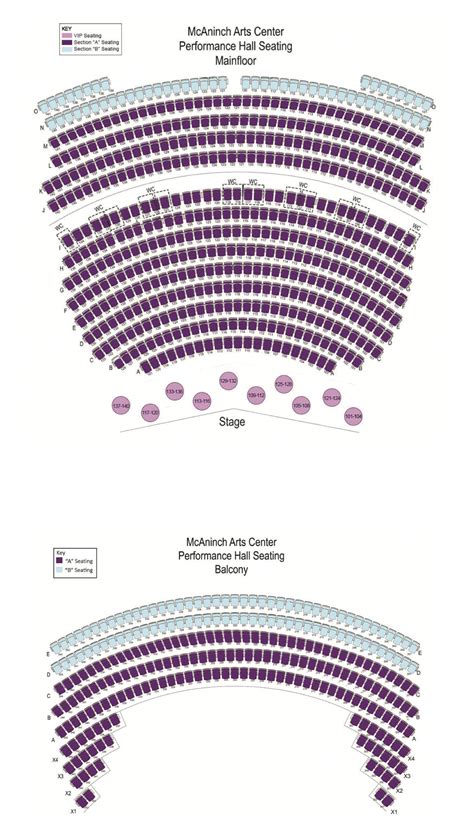 The MAC Venue Seating Charts | McAninch Arts Center at College of DuPage | Glen Ellyn, IL