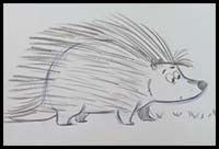 How to Draw Cartoon Porcupines & Realistic Porcupines : Drawing Tutorials & Drawing & How to ...