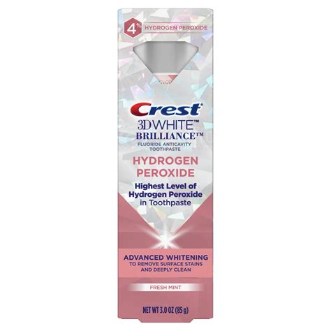 Crest 3D White Brilliance Hydrogen Peroxide Toothpaste - Fresh Mint - Shop Toothpaste at H-E-B