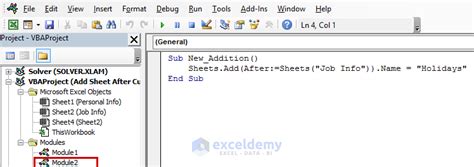 How to Add Sheet After Current One with Excel VBA (3 Variants)