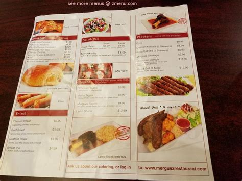 Online Menu of Merguez Restaurant Restaurant, Orlando, Florida, 32821 ...