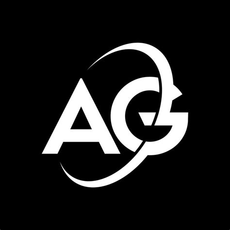 diseño de logotipo de letra ag. icono del logotipo de letras iniciales ag. plantilla de diseño ...