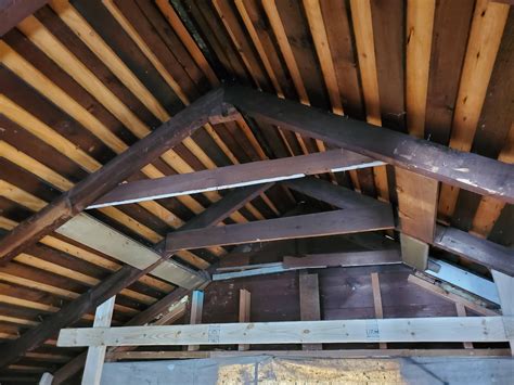 What's stronger: sistering old 2x4 rafters @ 24" OC, or installing new rafters every 12"? : r ...