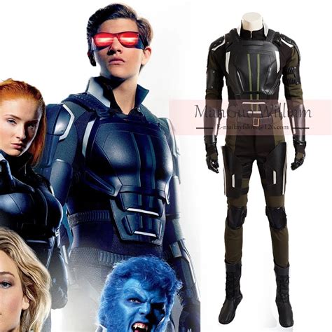 X Men: Apocalypse cyclops cosplay costumes Halloween Cosplay Costume Christmas full set can be ...