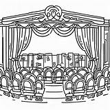 Theatre Stage Coloring Pages Coloriage Livre Coloriag  Vrogueco sketch template