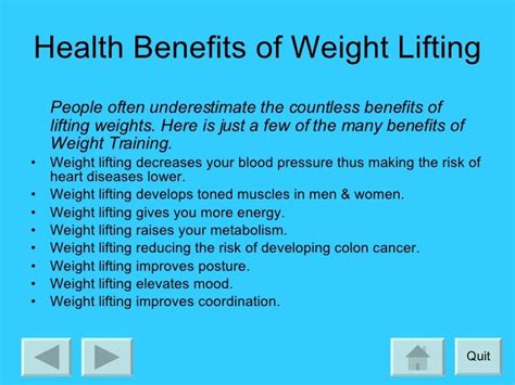 Weights: Benefits Of Lifting Weights