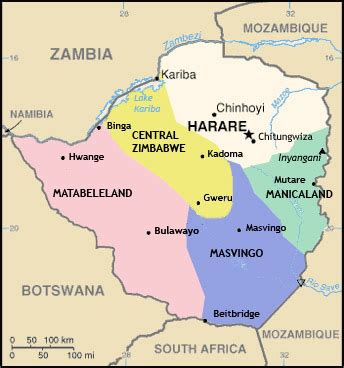 Map of the Diocese of Masvingo – The Diocese of Masvingo