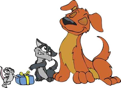 dog cat mouse cartoon - Clip Art Library