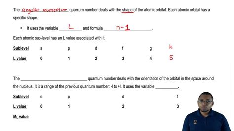 The Angular Momentum Quantum Number (l) - YouTube