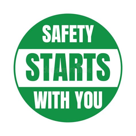 Safety Starts with You Symbol Icon Stock Illustration - Illustration of ...