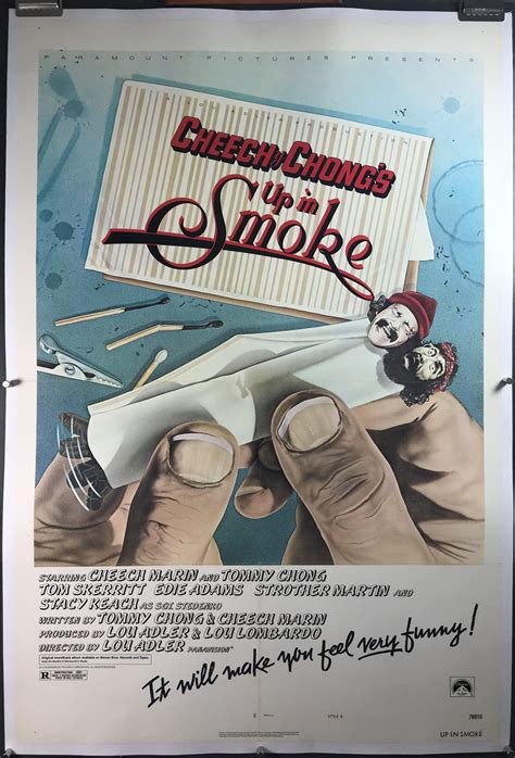 UP IN SMOKE, Original Vintage Cheech and Chong Movie Poster - Original Vintage Movie Posters