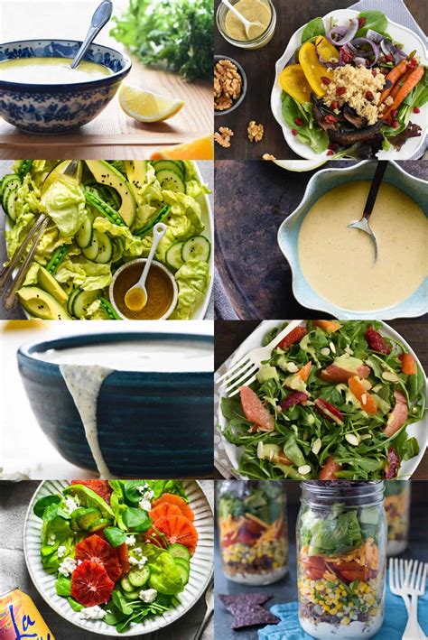 Eight Healthy Salad Dressings (Homemade!) - Foxes Love Lemons