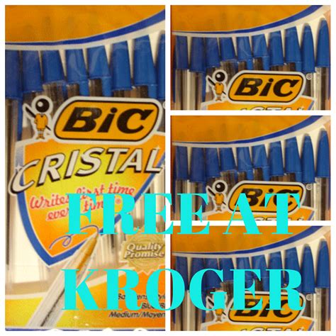 Free at Kroger-Coupons-Bic Cristal Ink Pens-Freebies