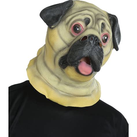 Pug Mask Adult Halloween Dog Mask - Walmart.com