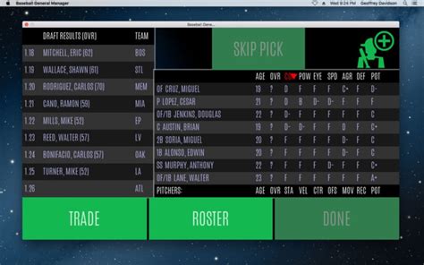 Baseball General Manager for Mac - Download
