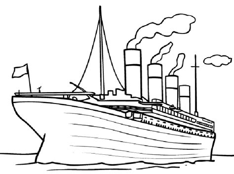 Titanic Coloring Printable | Titanic, Coloring pages, Titanic ship