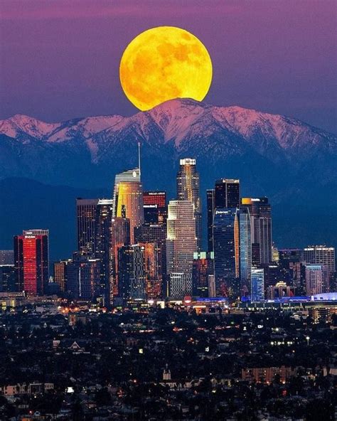 Capturing the Magic: Skyline Mountain Moonrise in Los Angeles, California - Special 68