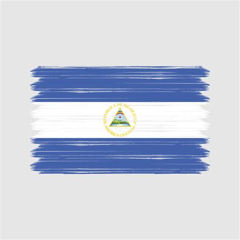 trazos de pincel de bandera de nicaragua. bandera nacional 11382847 ...