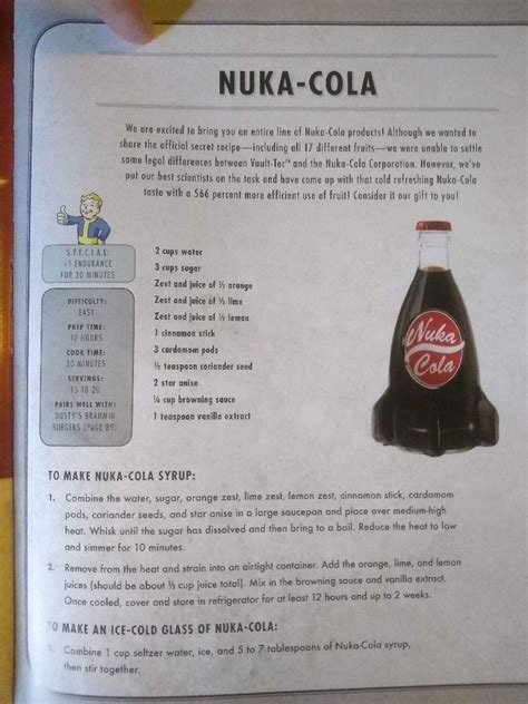 Nuka-Cola Recipe Fallout 76 - RECIPESB