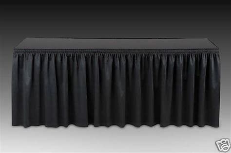 14'x 29" Poly Sateen Table Skirt with Web Backing for Craft Fair tables, available in 5 classic ...