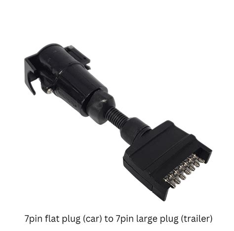 TRAILER PLUG ADAPTOR 7PIN FLAT (CAR) TO 7PIN ROUND (TRAILER) | Allin ...