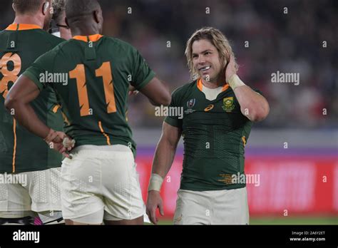 Faf de Klerk of South Africa during the 2019 Rugby World Cup semi-final match between Wales and ...