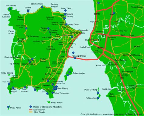 Island Map - VISIT PENANG