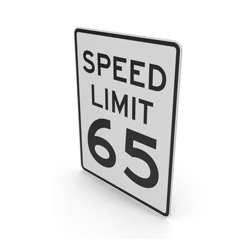 Speed Limit 65 Sign PNG Images & PSDs for Download | PixelSquid ...