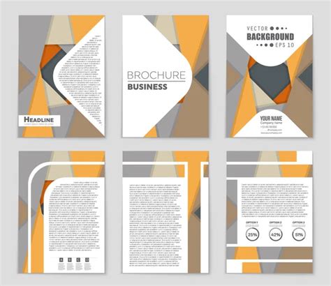 Abstract a4 brochure cover design. Template for banner, business card, title sheet model set ...