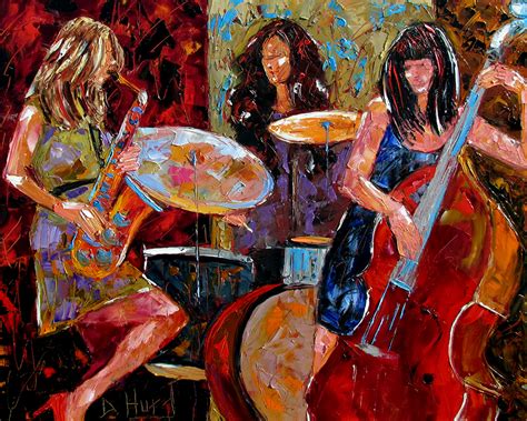 Debra Hurd Original Paintings AND Jazz Art: Jazz Music Paintings Jazz Women Instruments Painting ...