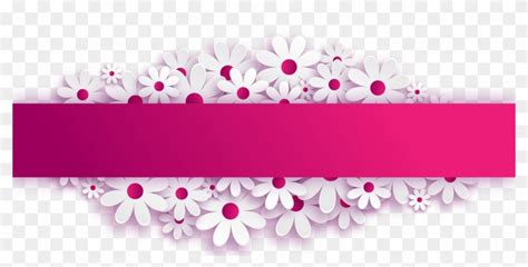 Pink Flower Powerpoint Template, HD Png Download - 1920x884(#5800133) - PngFind