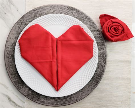 Valentine’s Day Napkin Folding Ideas - Creative Ramblings