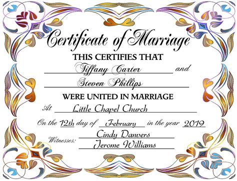 Wedding Certificate, Marriage Certificate, Marriage Sign, Wedding Gift, Personalized Wedding ...