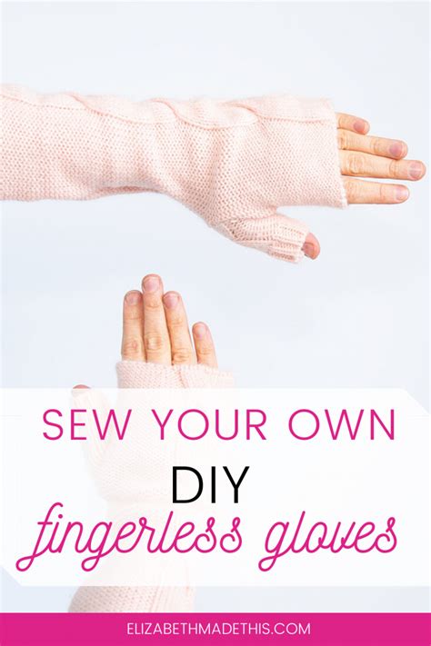 Winter + your cold hands =must sew DIY fingerless gloves - Elizabeth Made This