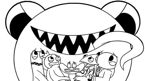 Cartoon Rainbow Friends coloring page - Download, Print or Color Online ...