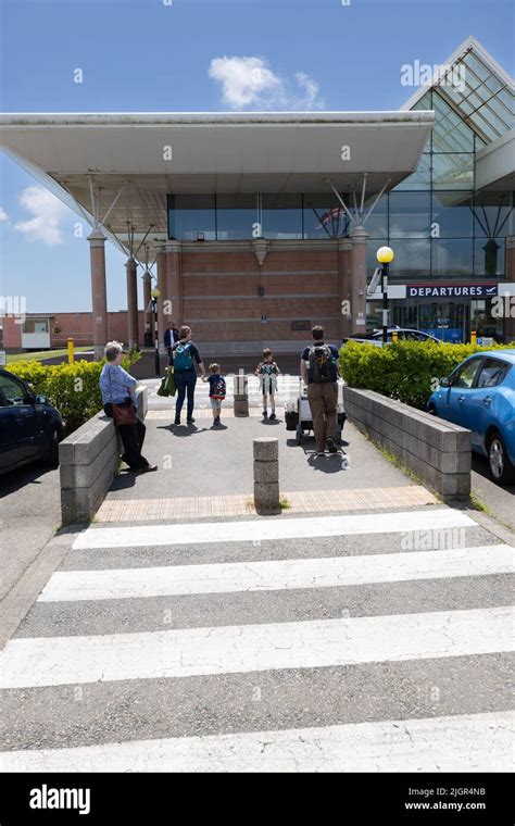 Jersey Airport Departures The Channel Islands Stock Photo - Alamy