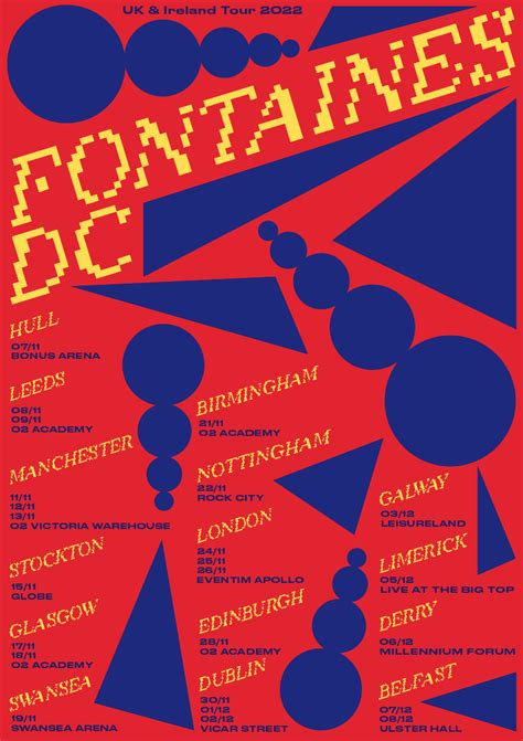 Fontaines DC tour poster | Raissa Pardini