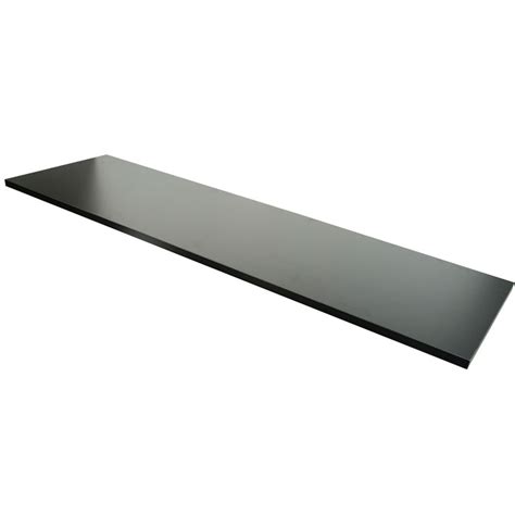 14in.x 48in. Wood Melamine Shelf Black